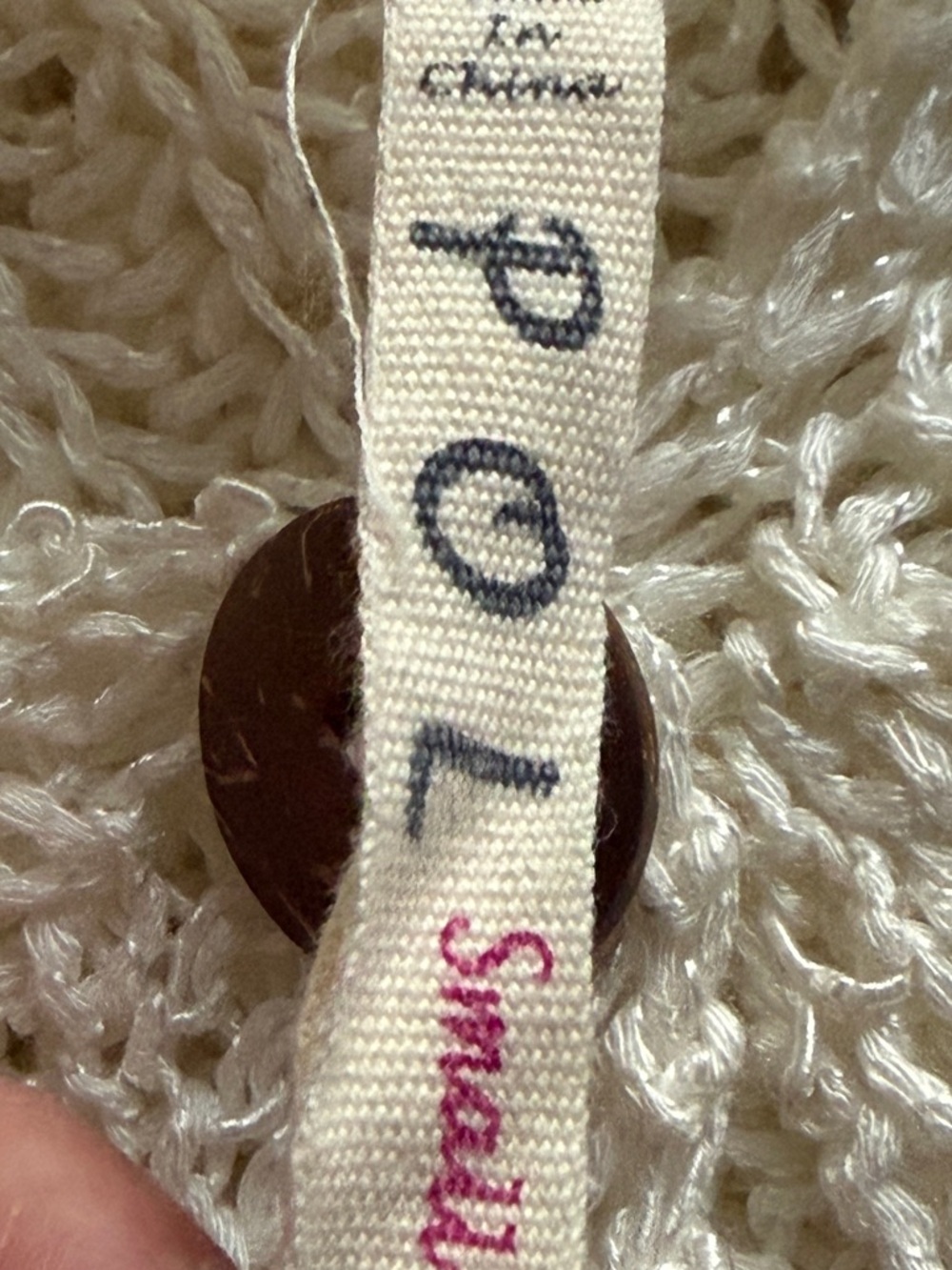 POL Cream Knit Long Cardigan Sweater Dress Button Front - Picture 3 of 3